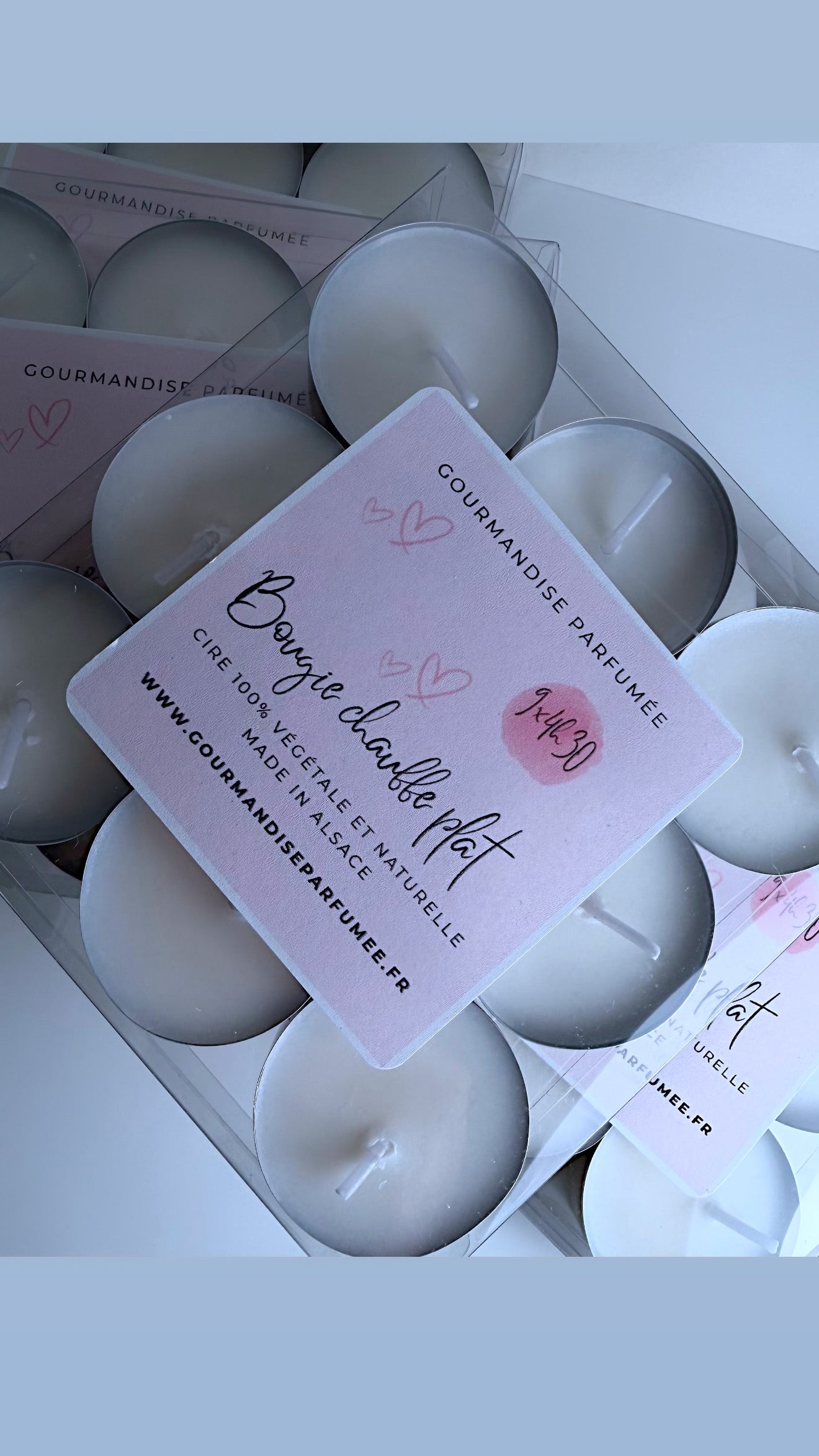 Coffret 9 bougies chauffe plat