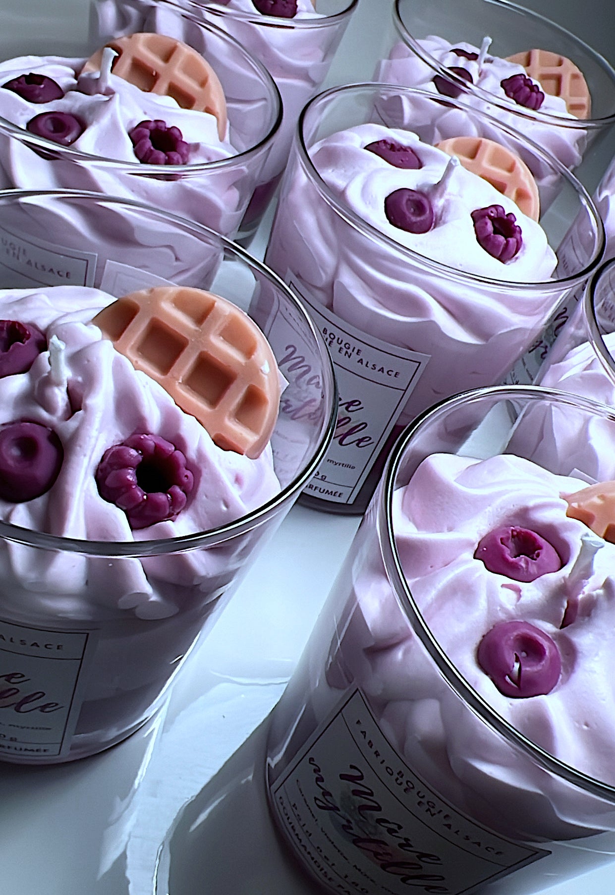 Bougie gourmande « mûre myrtille » chantilly