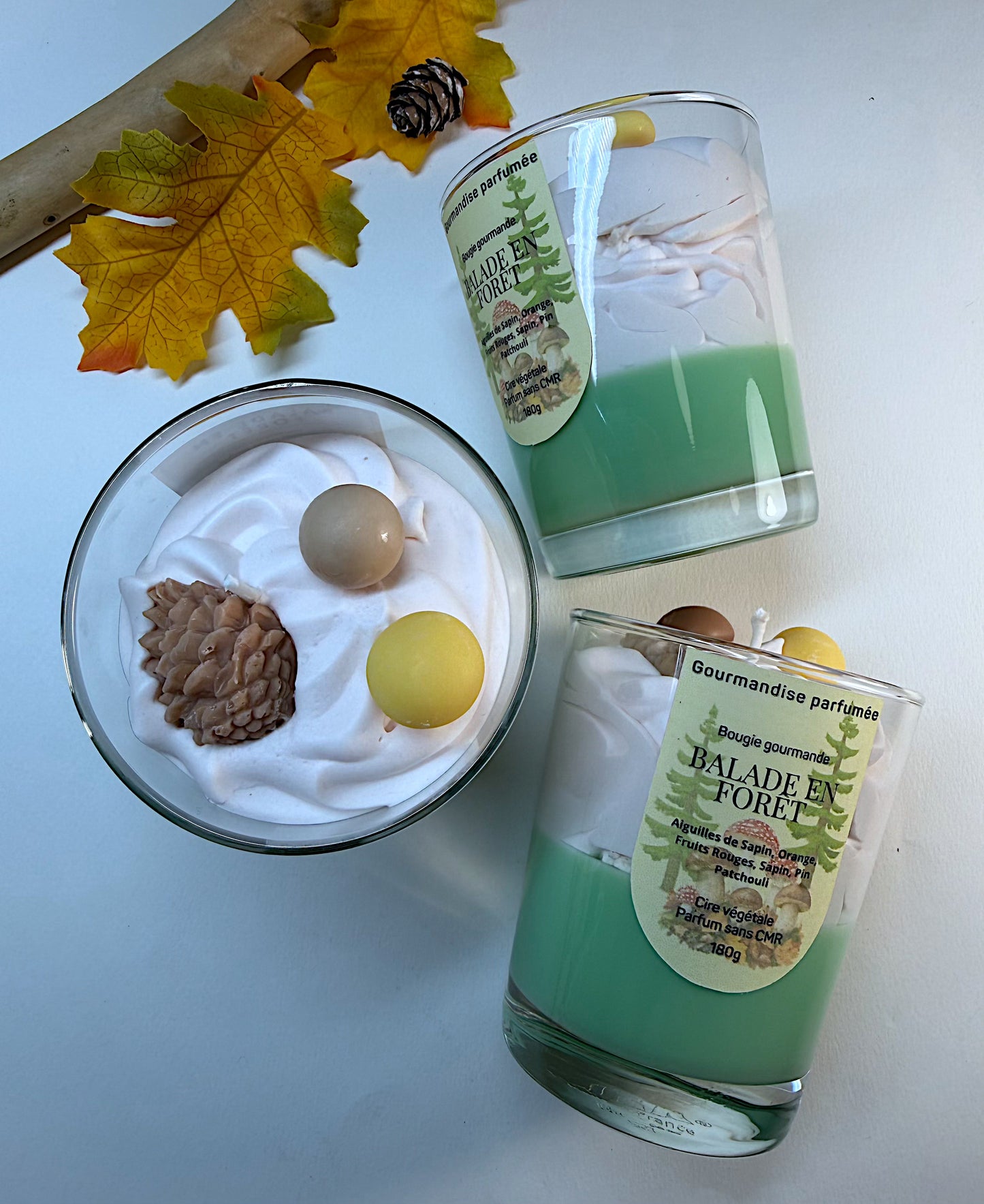 Bougie gourmande « balade en forêt »chantilly