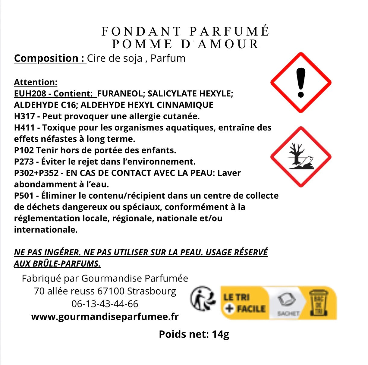 Fondant Pomme d'amour