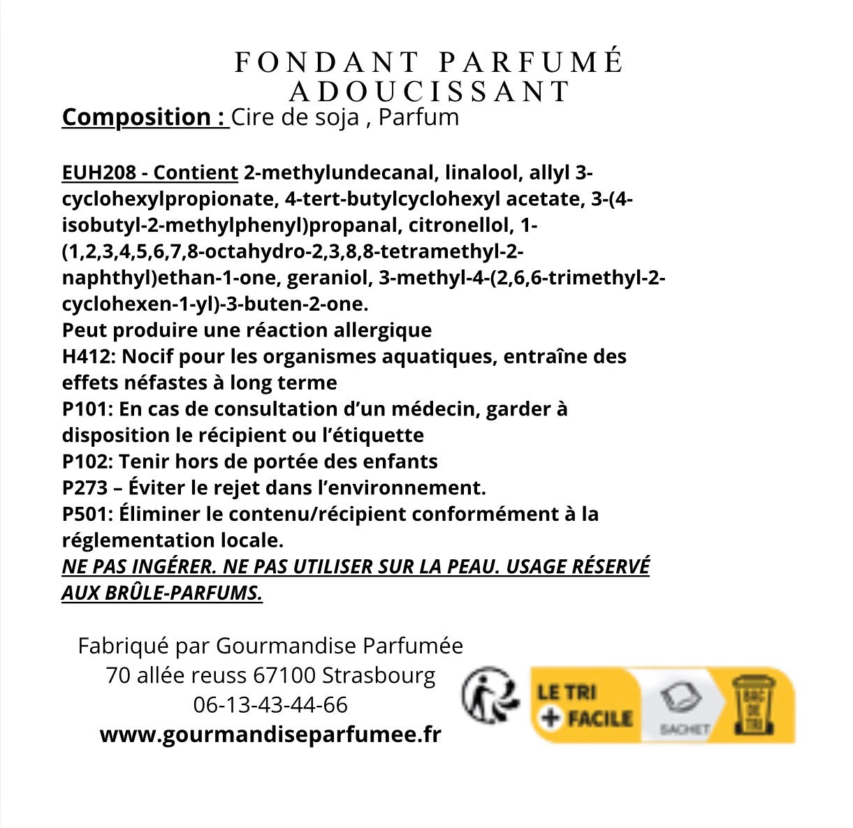 Fondant Adoucissant
