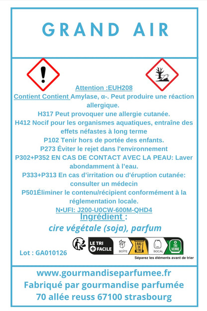 Bougie grand air