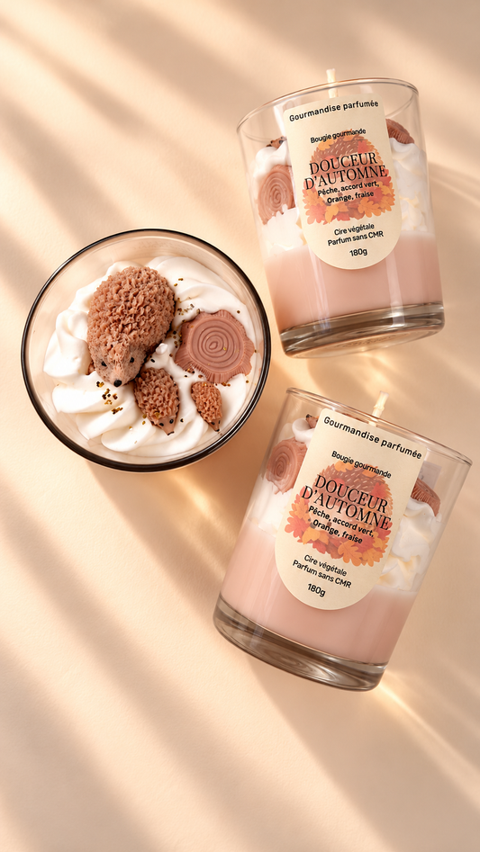 Bougie gourmande « douceur d’automne »chantilly