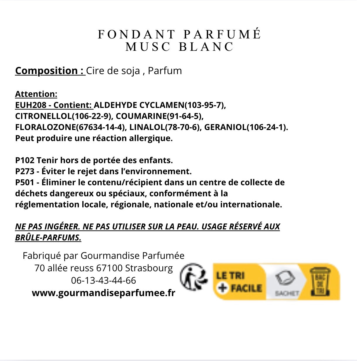 Fondant Musc