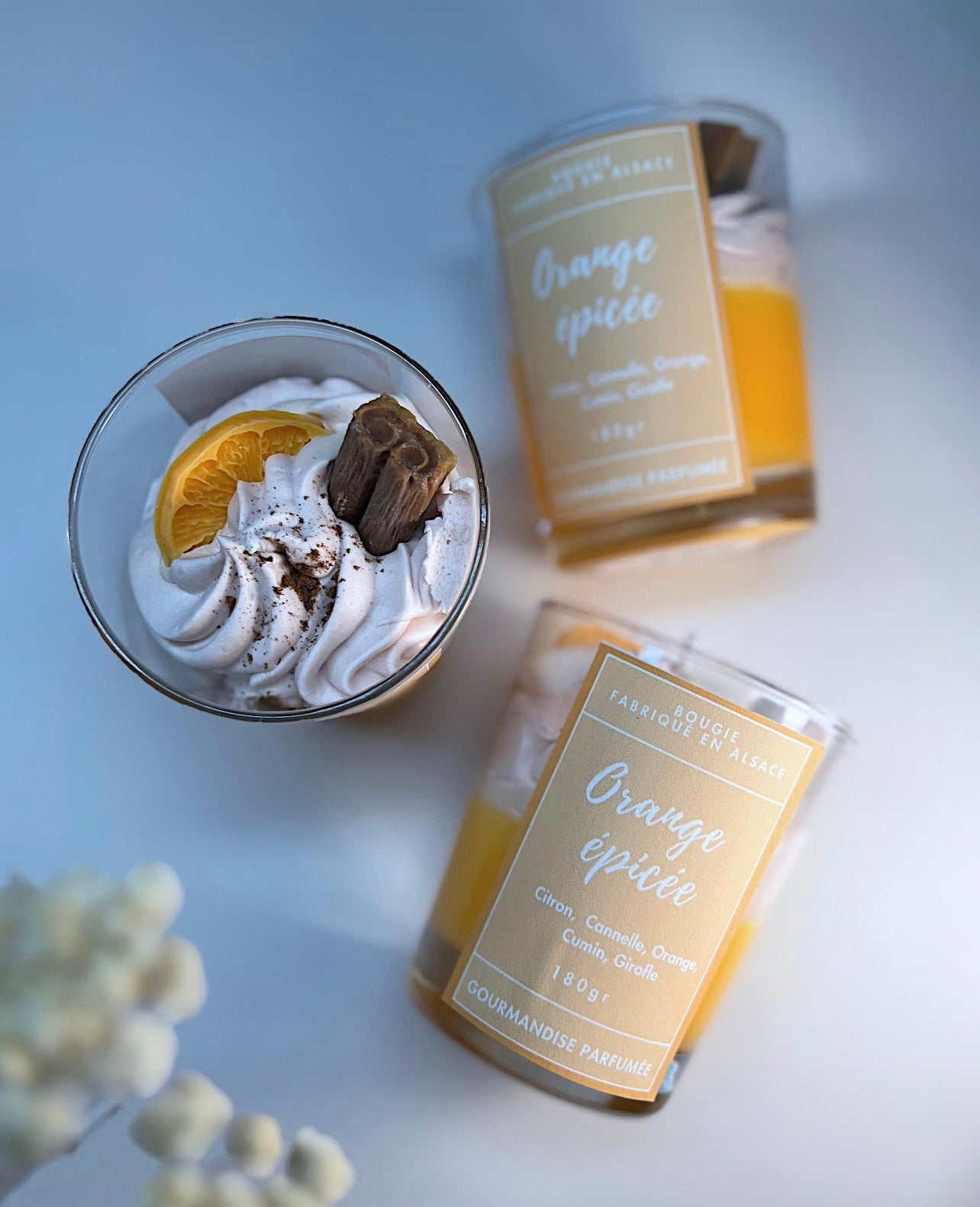 Bougie orange épicée