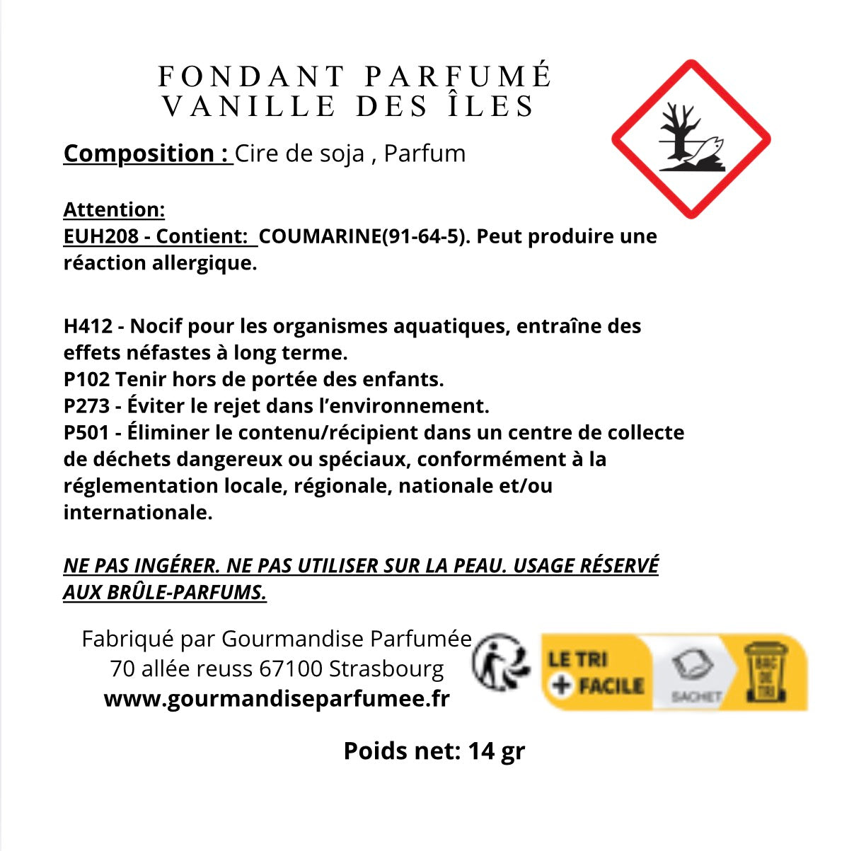 Fondant Vanille des îles