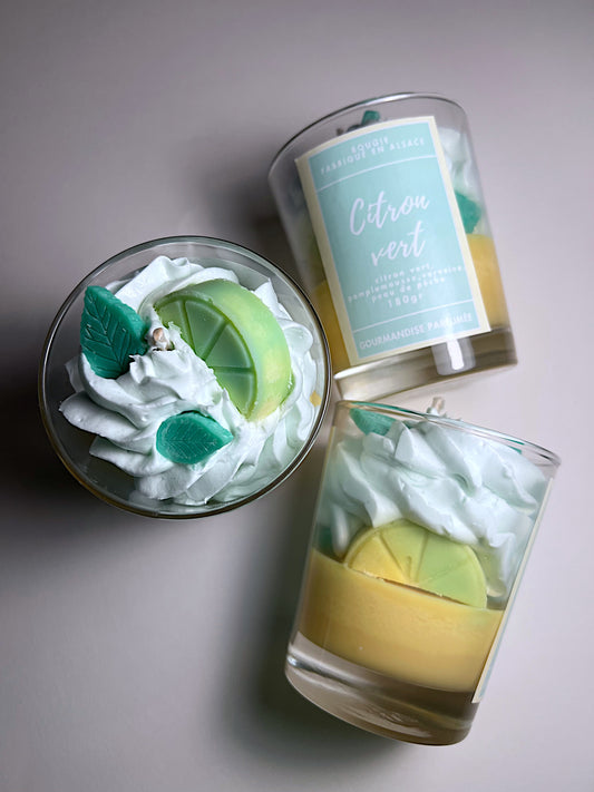 Bougie citron vert
