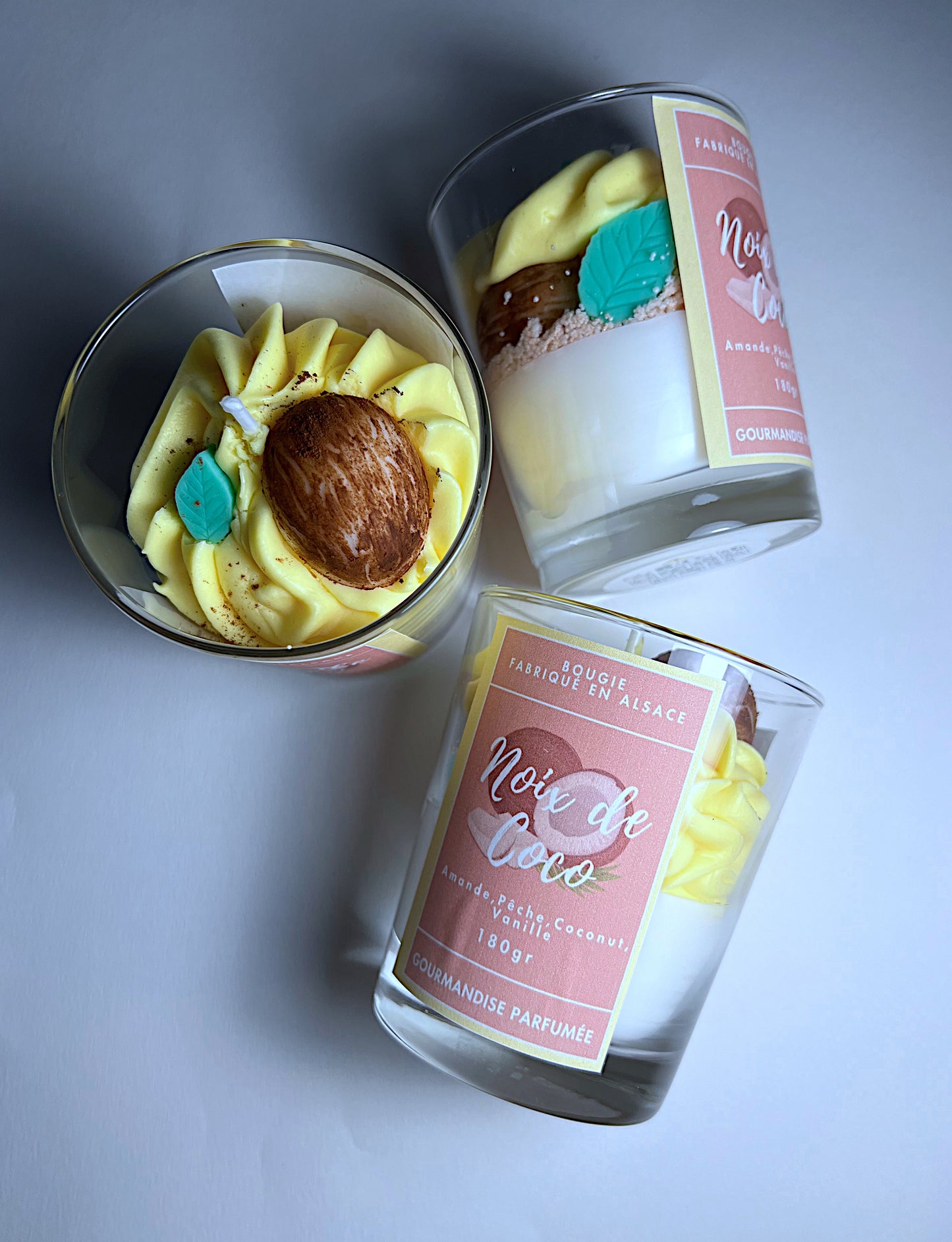 Bougie noix de coco