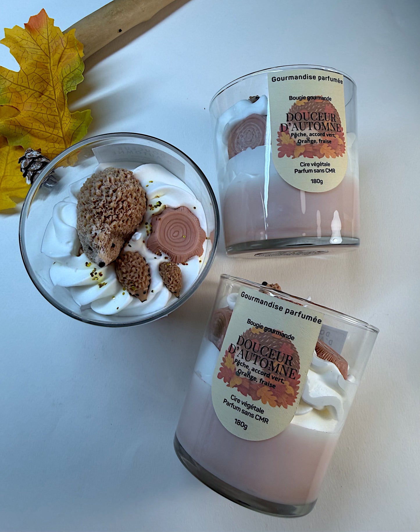 Bougie gourmande « douceur d’automne »chantilly